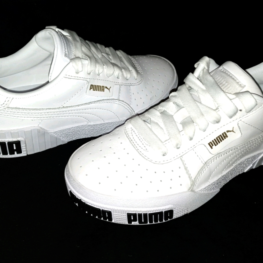 Puma Cali Bold White Sneakers 